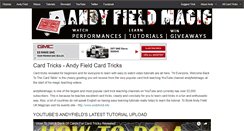 Desktop Screenshot of andyfieldcardtricks.com